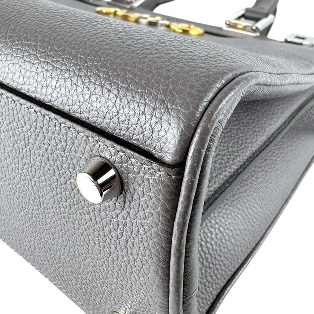 GUCCI Gray Leather Shoulder Bag - Picture 9 of 14